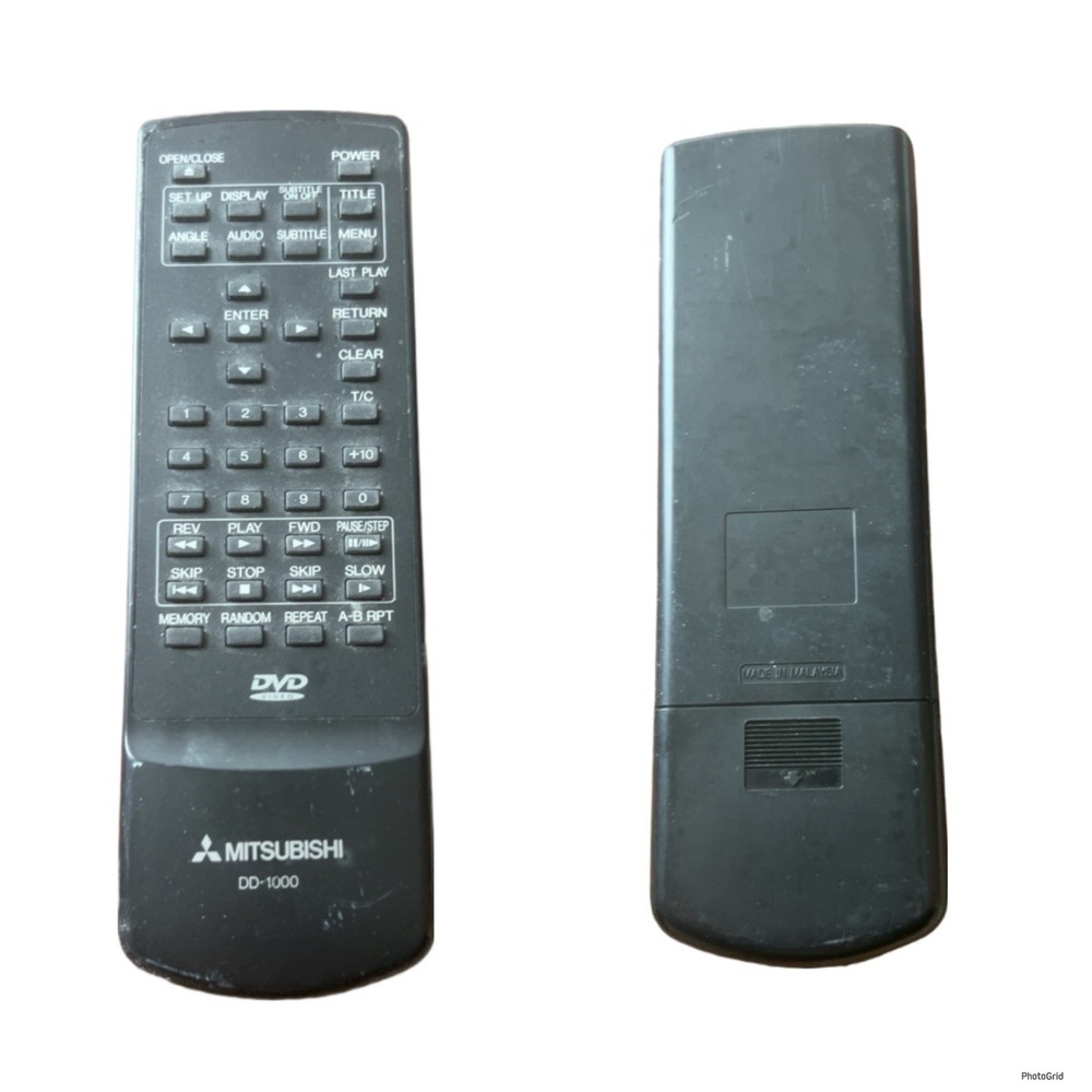 OEM Genuine MITSUBISHI Remote Control for DVD Player Models DD-1000 DD1000